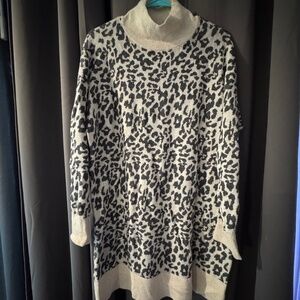 Loft mock neck sweater dress